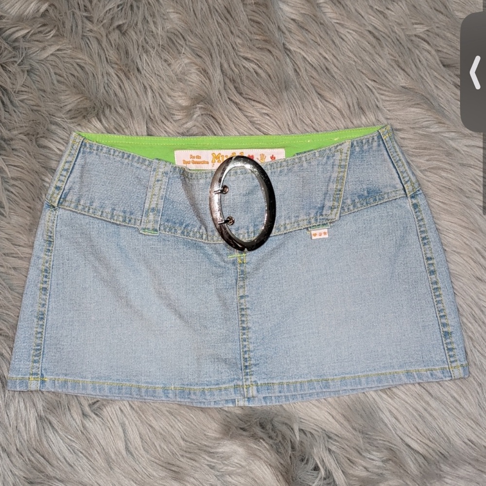 Mudd Vintage Y2K Denim Mini Skirt
